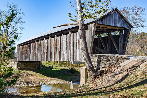 Cabin Creek Covered Bridge 1