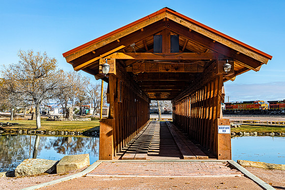 Trails, Trains & Pioneers Covered Bridge 1